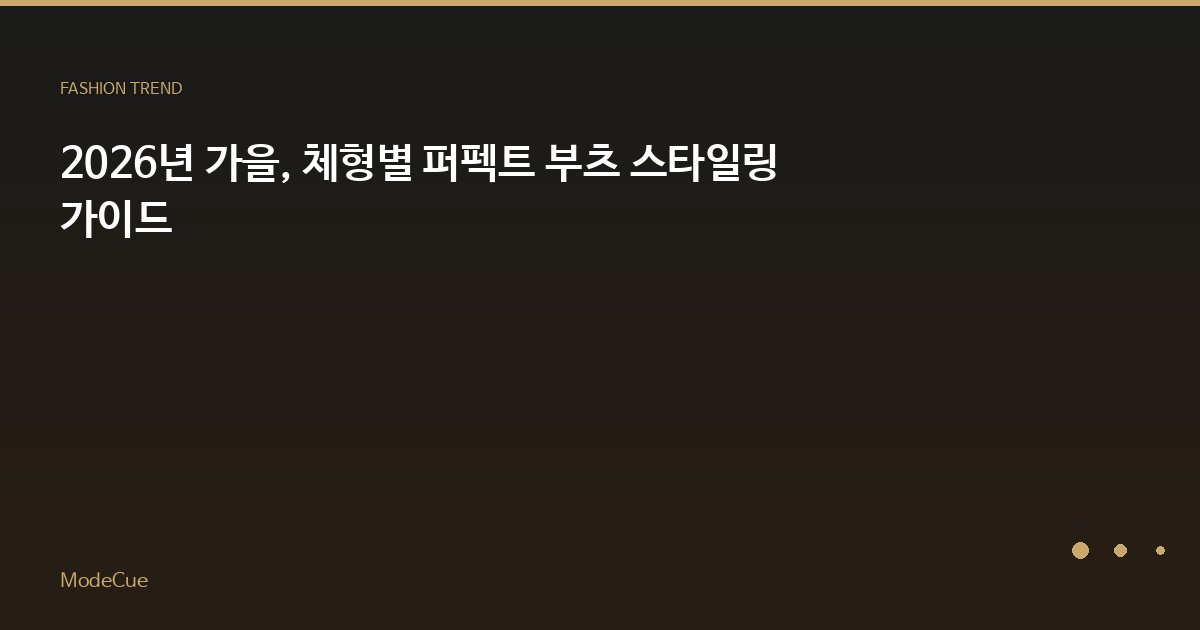 ModeCue - 패션 트렌드 & 스타일 가이드