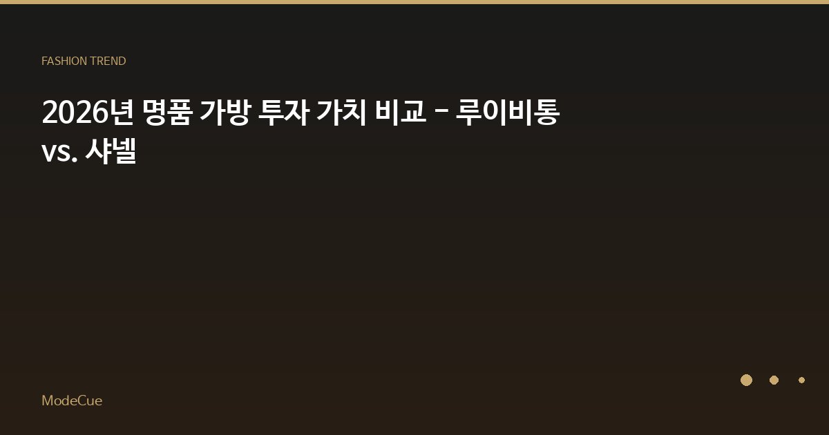 ModeCue - 패션 트렌드 & 스타일 가이드